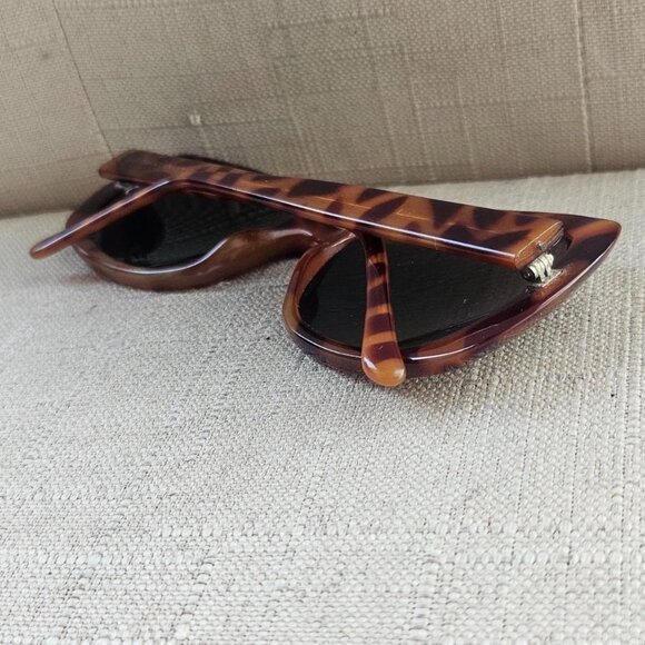 Vintage Liz Claiborne Women Sunglasses Brown Tortoise Big Face Eye Wear Shades - Picture 7 of 12